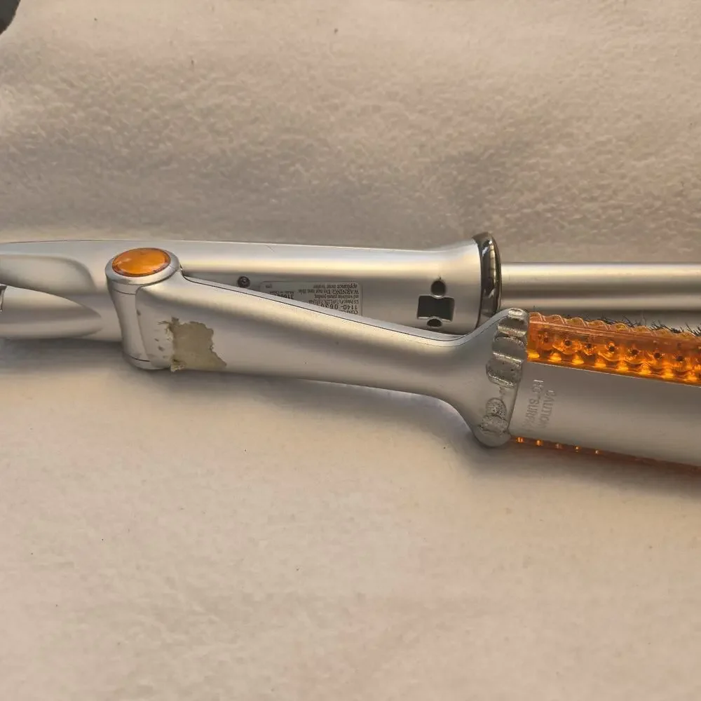 InStyler The Rotating Iron Silver Straightener Curler IS1001.1-19 1